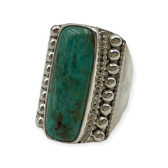 Elongated Turquoise Ring image 0