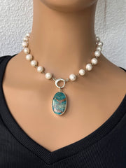 16" Freshwater Pearl Interchangeable Charm Necklace image 1