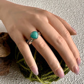 Amazonite Pear Ring image 0