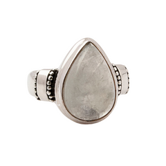 Moonstone Pear Ring