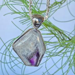 Freeform Amethyst Cabochon Pendant