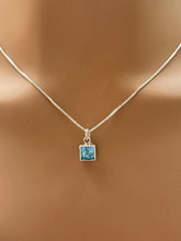 Delicate Blue Topaz Pendant image 0