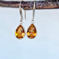 Pear Shaped Ecstasy Topaz Earrings