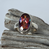 Raspberry Topaz Ring