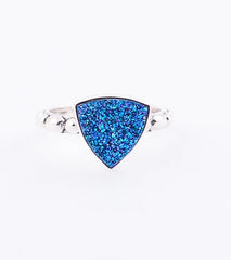 Cassiopeia Blue Drusy Ring image 1