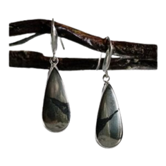 Apache Gold Pyrite Earring (Pear) image 0