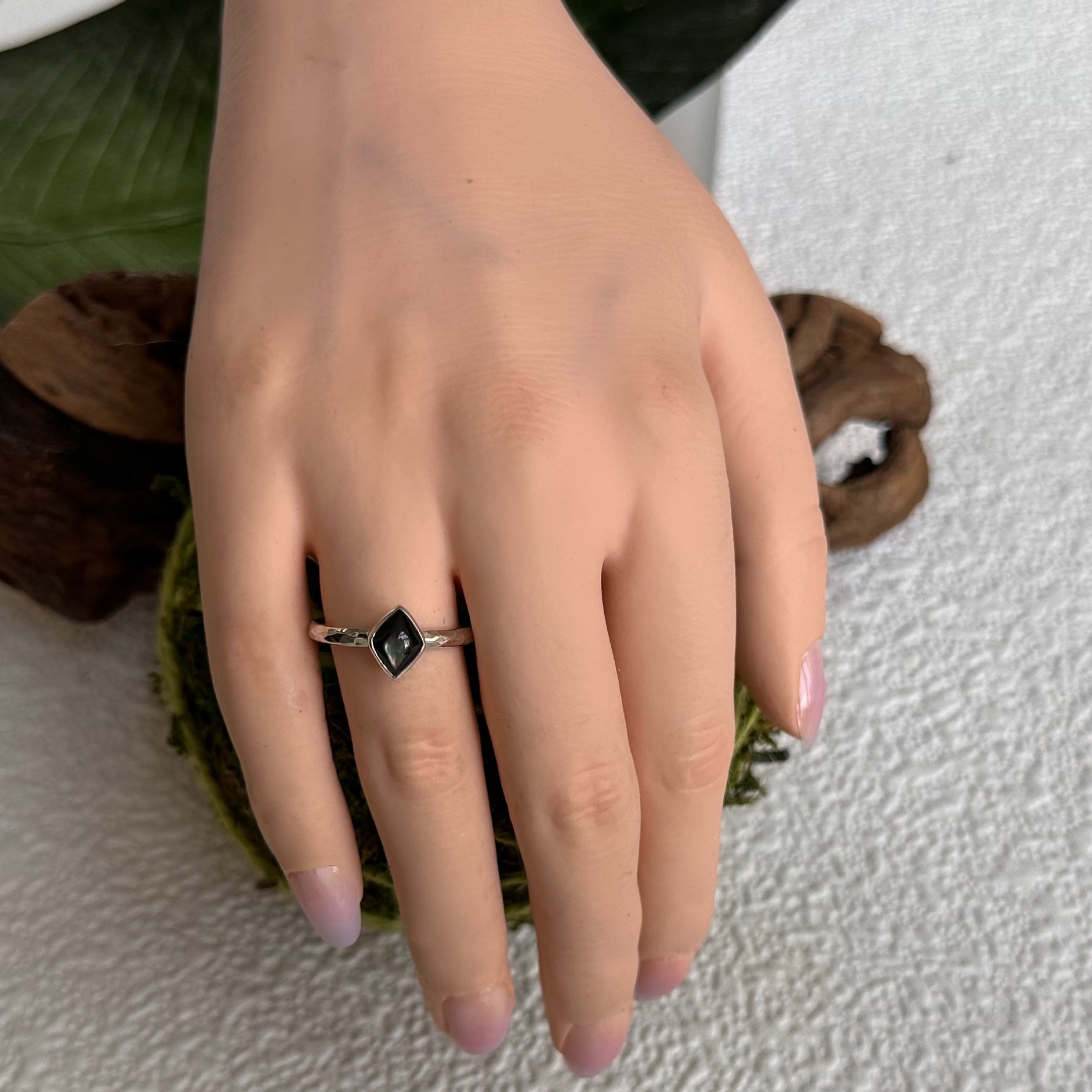 Black Pearl Stackable Ring image 0