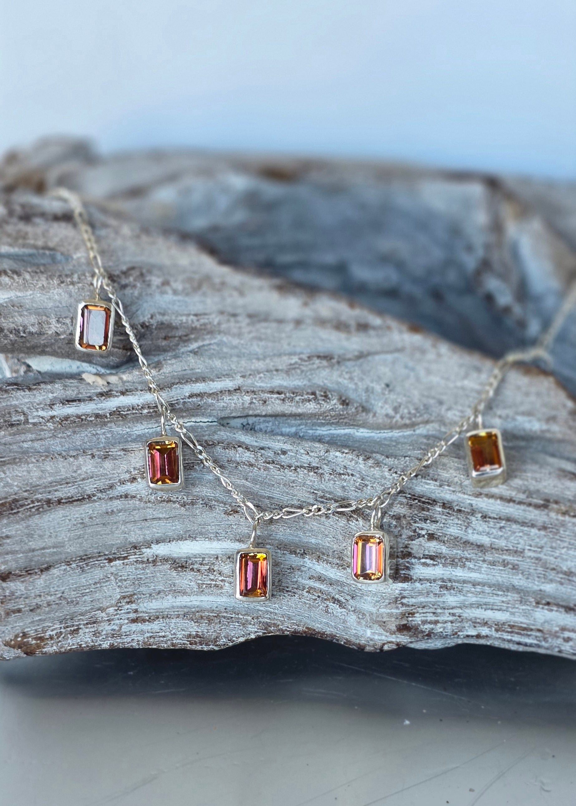 Ecstasy Topaz Multi-Stone Necklace