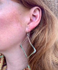 Angled Hoop Earring image 1