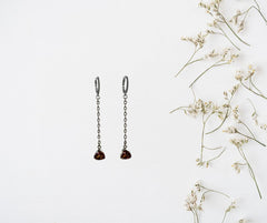Ecstasy Topaz Chain Dangle Earrings image 1