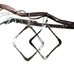 Angled Hoop Earring image 0