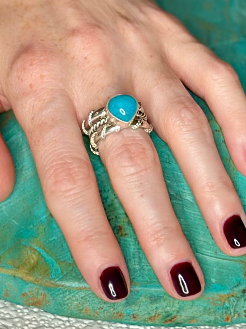 Large Rope Band Stacking Ring image 2