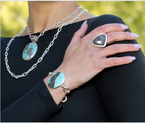 Handcrafted Brushed Link Chain image 1