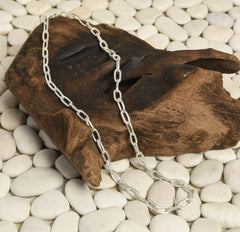 Handcrafted Brushed Link Chain image 0