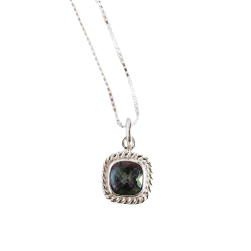 Delicate Mystic Topaz Pendant image 0