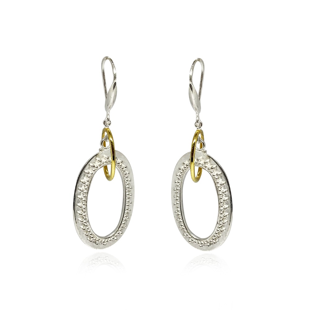 Oval "Bali Crown" Earrings