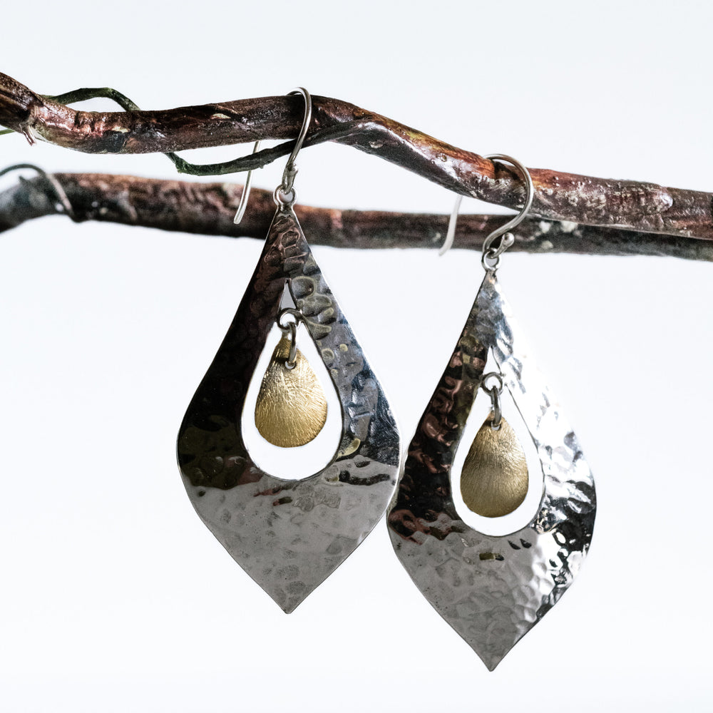 Hammered Bali Earring image 0