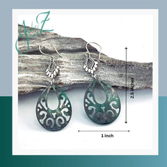 Gray Shell Earrings image 1
