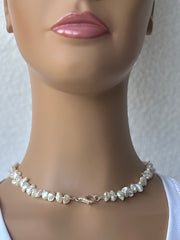 18" Freshwater Pearl Chip Interchangeable Charm Necklace