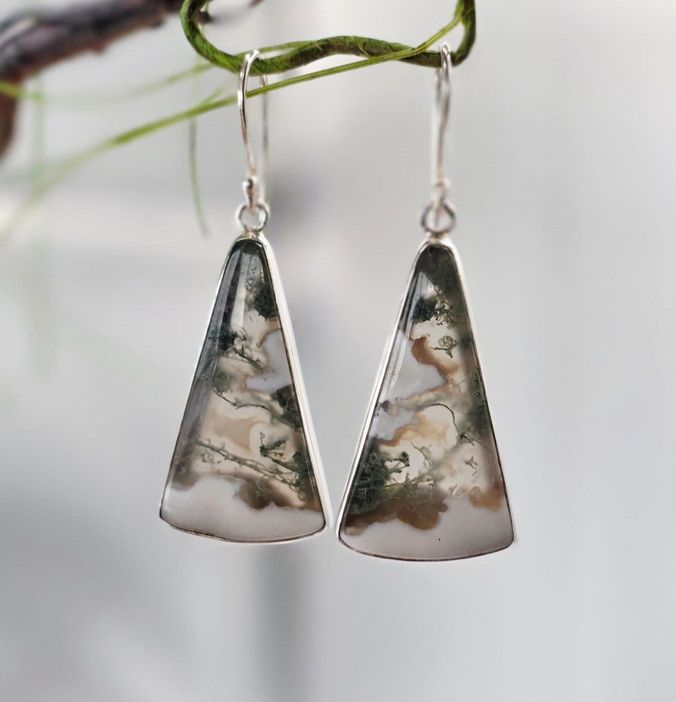 Moss Agate Earrings