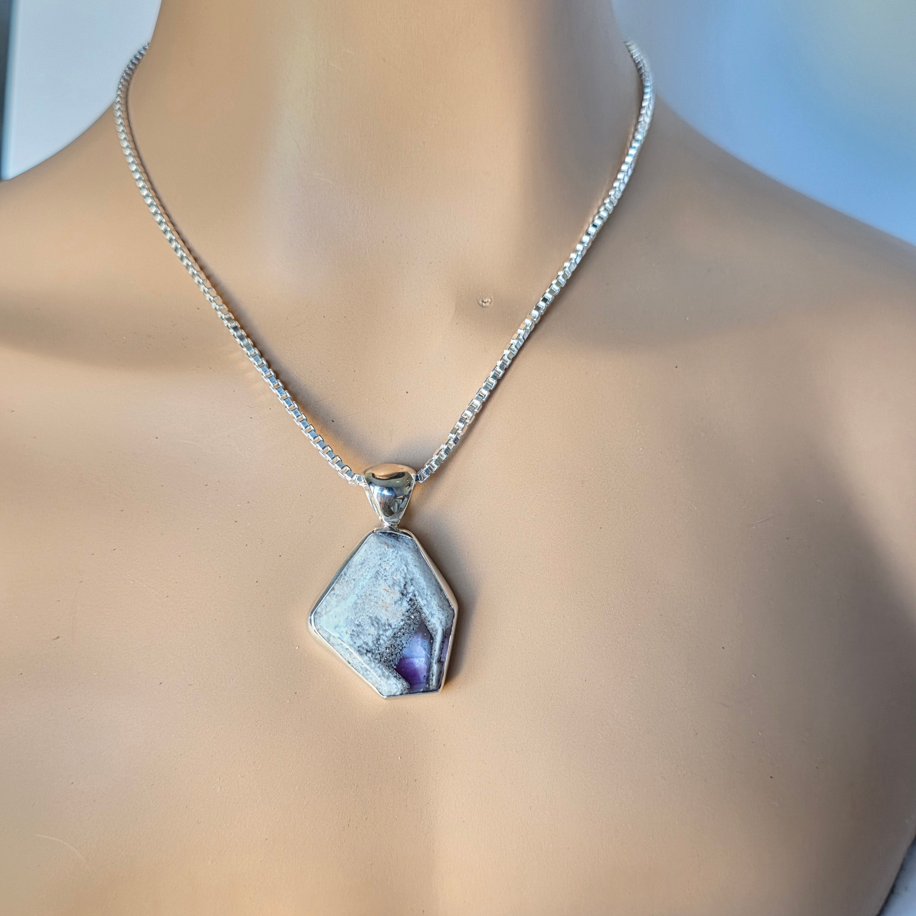Freeform Amethyst Cabochon Pendant