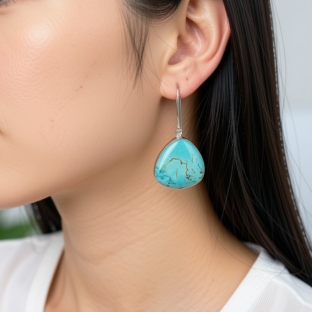 Turquoise Sterling Silver Earrings