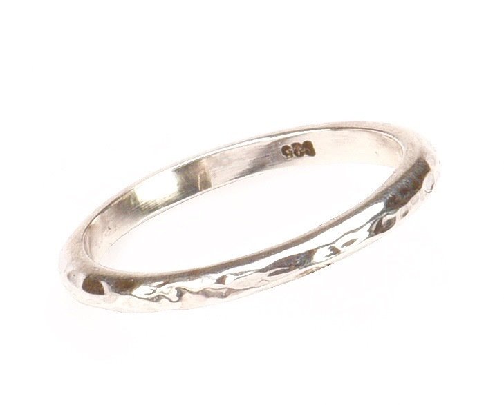 Hammered Band Stacking Ring image 0