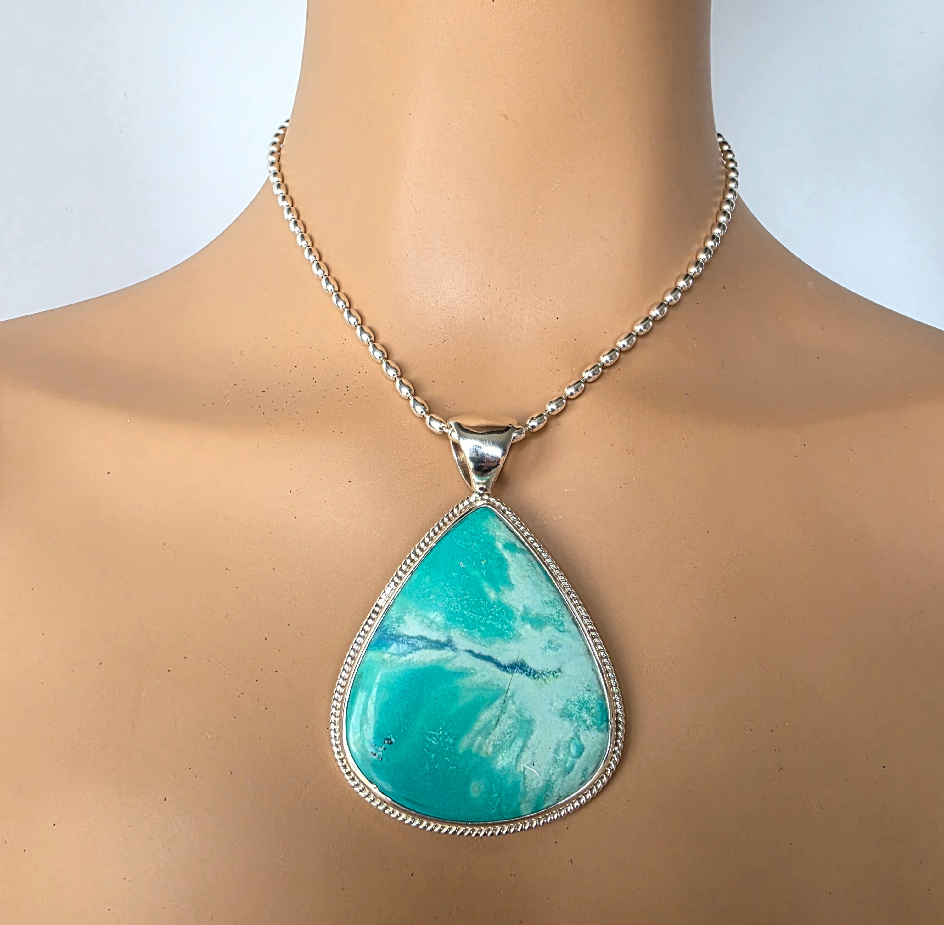 Howlite Pear Shaped Pendant