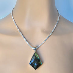 Angular Labradorite Pendant
