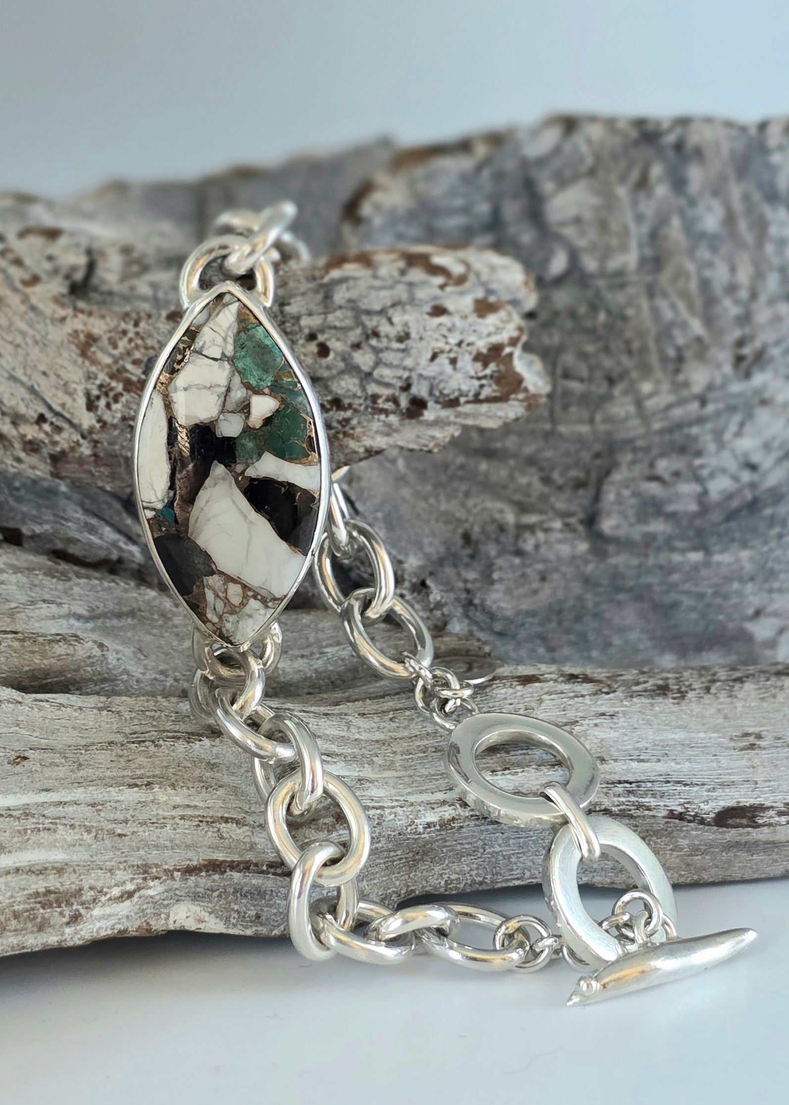 Mohave Turquoise Sterling Silver Bracelet
