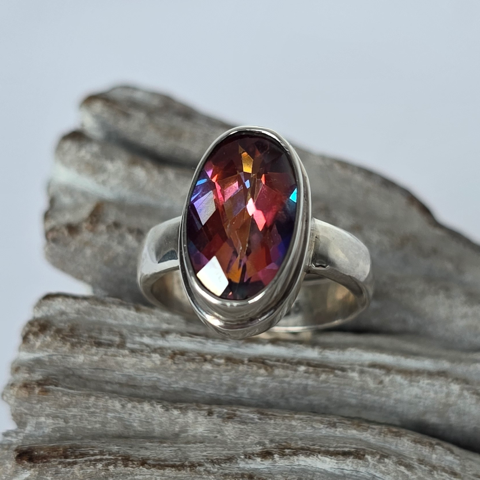 Raspberry Topaz Ring