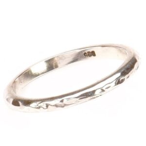 Hammered Band Stacking Ring