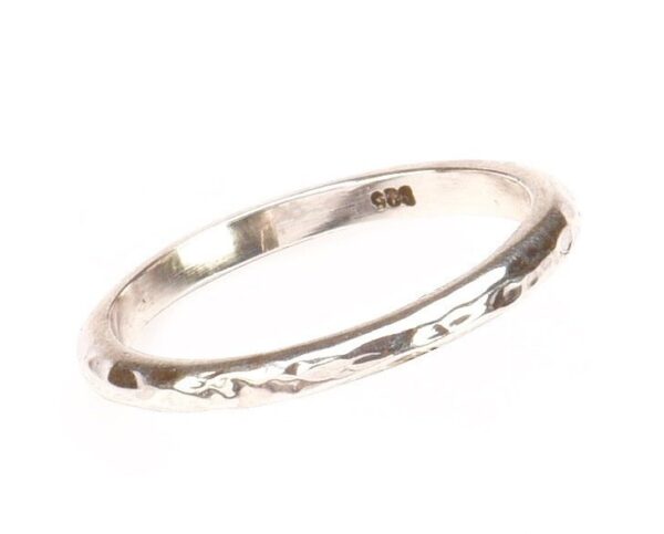 Hammered Band Stacking Ring
