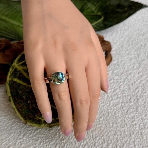 Hammered Band Stacking Ring - Image 2