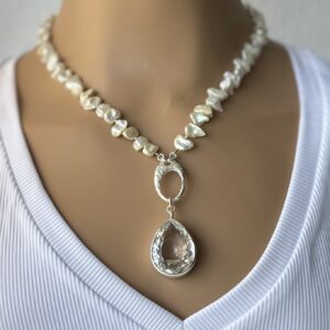 Quartz Interchangeable Stone Pendant