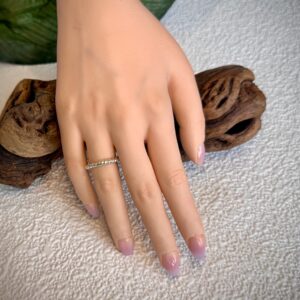 Large Rope Band Stacking Ring