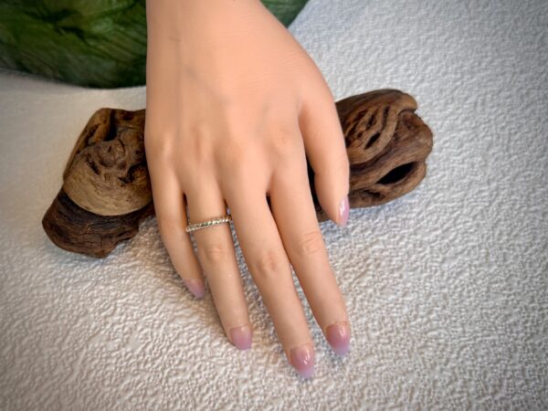 Large Rope Band Stacking Ring