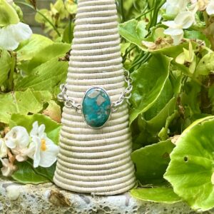 Turquoise Bracelet with Pyrite